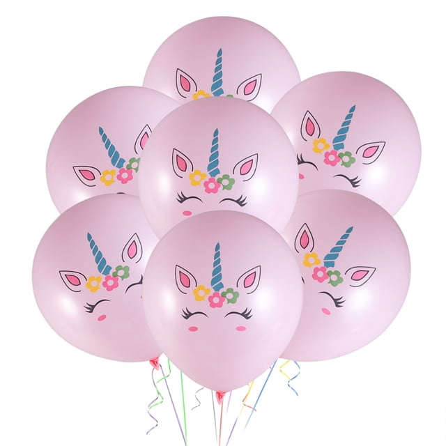 20 globos de látex de unicornio de 12 pulgadas de colores para fiestas de cumpleaños, bodas y Navidad (rosa)