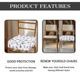 thumbnail image 6 of HELLHERO Dragonfly Lavender Print Seat Covers for Dining Room Chairs, Dining Room Seat Cover Protector, Anti Scratch Kitchen Chair Slipcover Set of 2, 6 of 7