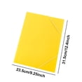 thumbnail image 3 of Yhmxh A4 Elastic Band Plastic File Folder, Waterproof Document Organizer Pocket Folder, Lightweight Portable Snap Closure Paper Holder for Office Business Report Receipt Resume File Storage, 3 of 6