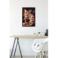 thumbnail image 6 of James Booker - Galaxy Laser Cats On Cheeseburgers Wall Poster, 14.725" x 22.375" Framed, 6 of 6
