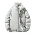 thumbnail image 1 of Puntoco Chaquetas Informales Con Capucha Y Manga Larga Con Bolsillos Y Cremallera De Color Sólido Para Hombre, 1 of 7