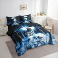 thumbnail image 3 of Castle Fairy Animal Wolf Twin Bedding Sets for Teens,Jungle Wildlife Bedding Comforter Set, 3 of 8