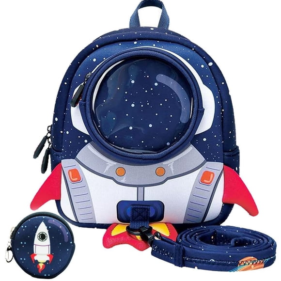 Mochila Yisibo Rocket para Niños Pequeños con Correa de 3 a 6 Años Antipérdida