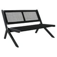 thumbnail image 4 of SAFAVIEH Kobina Outdoor Patio, Bench, Black, 4 of 12
