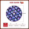 thumbnail image 2 of Salouo flower starry sky Skull Christmas Tree Skirt 48" Farmhouse Christmas Decorations Snowman Xmas Tree Skirt Tree Mat for Holiday Party Decor, 2 of 8