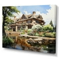 thumbnail image 2 of Designart "Elegant Retreat Country Clubs painting V" Architecture Wall Art Print, 2 of 5
