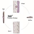thumbnail image 5 of GAEKEAO Womens Wallet Slim Thin RFID Blocking Bifold Floral Vegan Leather Card Holder Large Capacity Wallet with Zipper Pocket, 5 of 7