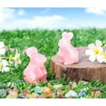 thumbnail image 2 of Holzlrgus Rose Quartz Bunny Decor Crystals Rabbit Statue Pocket Polished Natural Gemstone Crystals Tiny Figurines for Office Room Desk Decoration Easter Ornament 1.5’’ Gifts Mom Grandma 1PC, 2 of 6