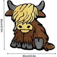 thumbnail image 2 of Joberio Alfombra de piel de vaca Highland - alfombra de piel de vaca de cachemira para, 2 of 5