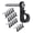 20PCS-Black, variant on 20 Pcs Screw in Hooks for Outdoor String Lights, Q-Hanger Screw Hooks for Light Wire Led Light Clips, Patio Wall Hooks Hanging Light for New Year Holiday Party