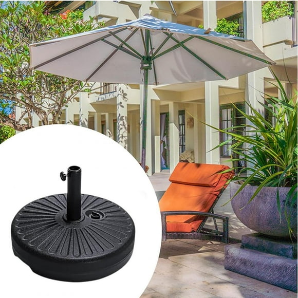 Ximing Parasol Base Stand Holder Patio Umbrella Base Porch Deck Lawn Water Sand Fillable for Outside Pool Yard Width 9-10ft Umbrella