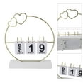 thumbnail image 1 of LED Perpetual Flip Calendar, Creative Design Multifunctional Iron Material Soft Lighting Table Desk Decor Calendars for Home Dorm, 1 of 8