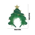 thumbnail image 3 of Ganfancp Christmas Holiday Peluche Tridimensional Originalidad Diadema Árbol de Navidad Diademas Accesorios para El Pelo Adornos de Dibujos Animados Rebajas Flash Deals 1* Cinta para El Pelo, 3 of 6