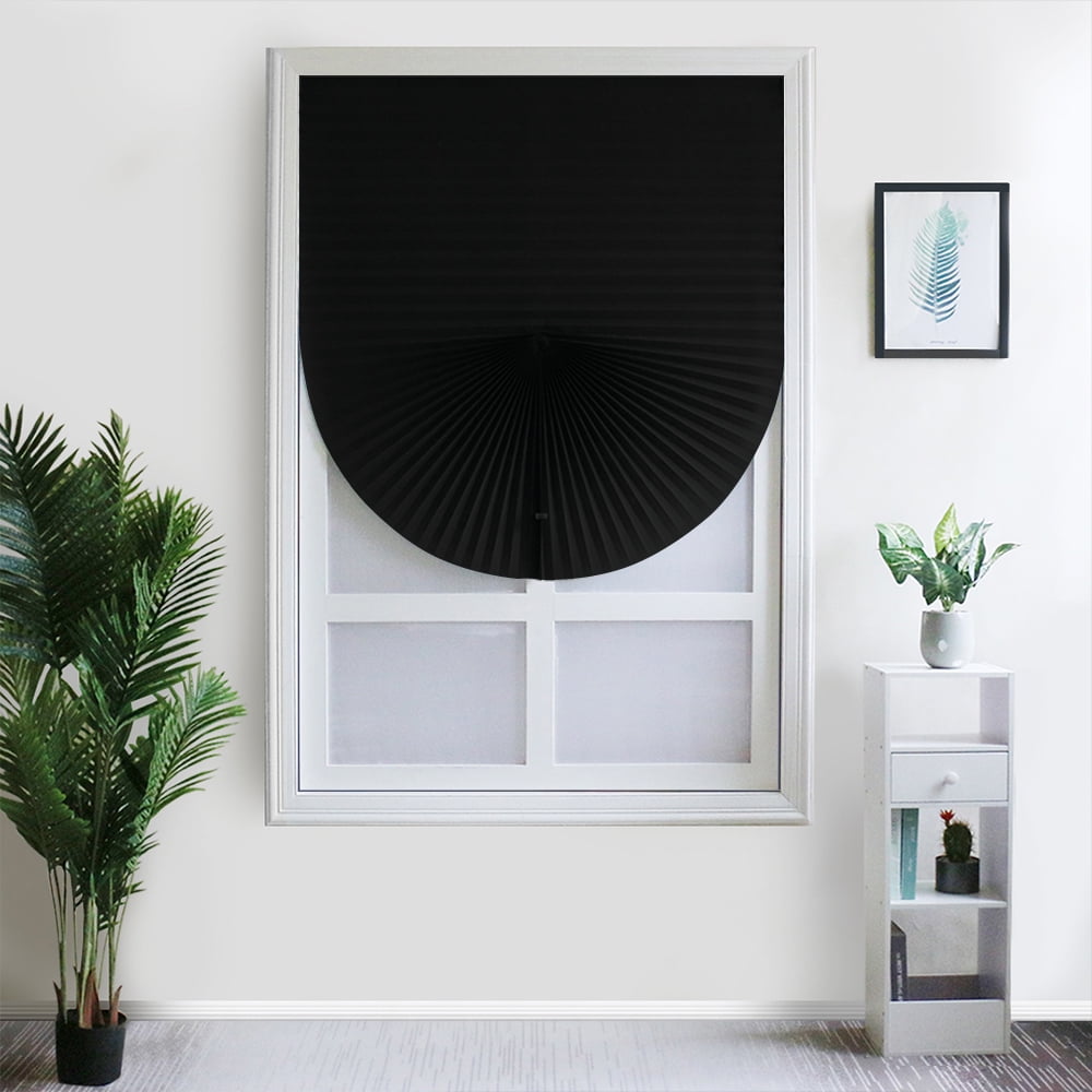 Vertical Pleated Blinds Fabric Shade Pleated Curtain Instant Temporary