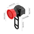 thumbnail image 3 of Electric Bike Horn, 120db Loud Bicycle Horn for Handlebars, Bike Bell with 3V Button Battery Operated, Bike Horn for Adults Kids Bike, Scooter, Ebike, IPX4 Waterproof & Easy Installation, 3 of 7