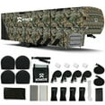 thumbnail image 1 of KNOX 3rd Gen Camouflage Fifth Wheel RV Cover, Anti-Tear 600D Oxford Fabric, Fits Travel Trailer, RV, or Motorhome - Camper Cover Includes Wheel, Ladder & Gutter Covers, Night Glow Logo, Size 33-37 ft, 1 of 9