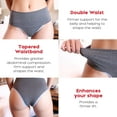 thumbnail image 3 of VIÉRE - Pack of 3 High Waisted Double-Thread Women's Panties - Lingerie - Underwear Women - Shapewear, Body Shaper For Women, Postpartum Underwear - X-Large, 3 of 6
