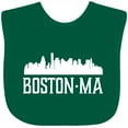 thumbnail image 3 of Inktastic Boston Massachussetts Skyline City Silhouette Boys or Girls Baby Bib, 3 of 4