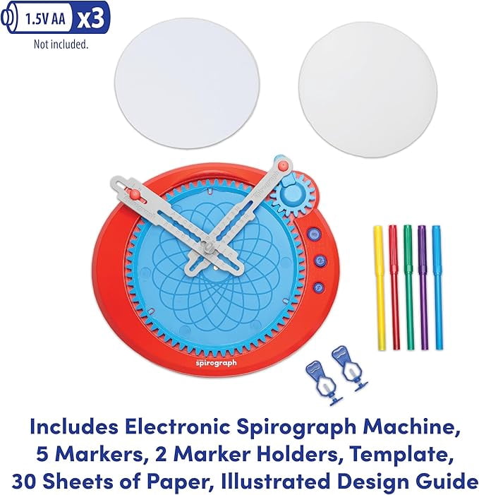 Spirograph Electric Machine Art and Craft Kit with Pens and Case