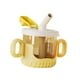 thumbnail image 2 of Tazas para sorber, taza de entrenamiento de silicona de 10Oz/300ml, tazas de entrenamiento para bebés irrompibles a prueba de fugas con dos asas para Amarillo Baoblaze botella para niños, 2 of 8