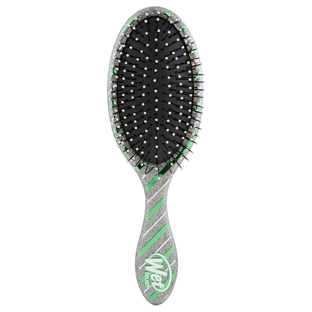 Wet Brush Pro Holiday Glamour Detangler Green/Silver Stripe Walmart