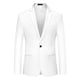 thumbnail image 5 of Abrigo Chic para Hombre Slim Fit Blazer de Una Sola Botón Formal 2XL Blanco, 5 of 7
