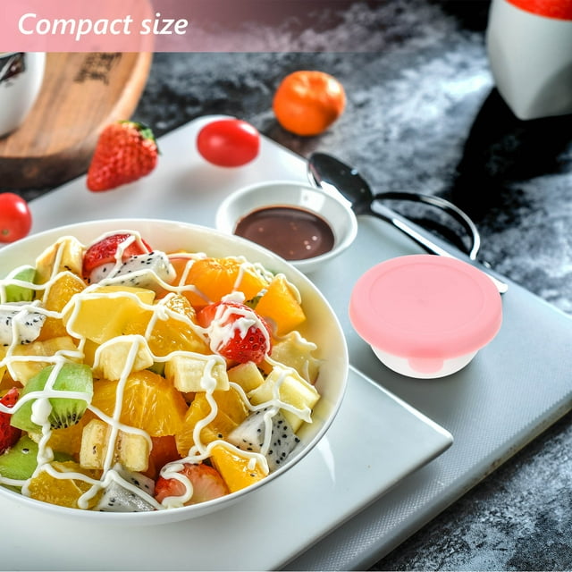 FENGGUIQU 4Ud Vasos Para Salsa Con Capacidad Ideal Para Salsas Y Aderezos Y Reutilizables