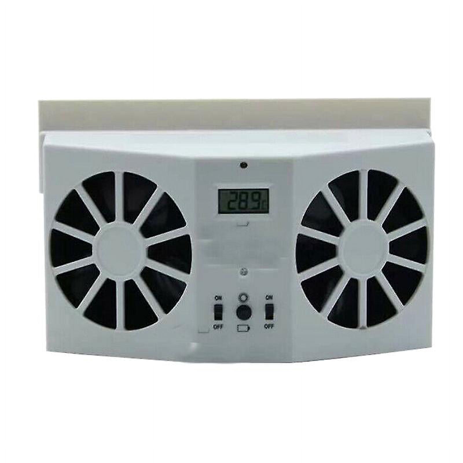 Portable Car Quiet Air Conditioner Solar Cooling Fan Auto Truck Vehicle Cooler Energy Saving