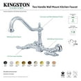 thumbnail image 3 of Kingston Brass Robinet de Cuisine Mural 8 Pouces en Laiton Antique, 3 of 3