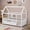 White, variant on Oufan Twin Size House Floor Bed,Wooden Montessori Bed with House Roof Frame and Fence Guardrails,Twin Bed Frame for Boys, Girls, White