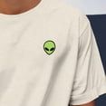 thumbnail image 5 of Dalix Alien Relaxed Heavy Cotton Short Sleeve Summer Tee Mens in Bone S Small, 5 of 5