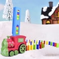 thumbnail image 1 of PENGXIANG Electric Domino Train Set for 3+ Years Old Kids Parent-children Interactive Tracking Set w/60pcs Domino Blocks, 1 of 8