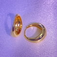 thumbnail image 6 of Gold Plated Huggie Hoop Earrings for Women,925 Sterling Silver Post,Hypoallergenic Small Earrings, 6 of 7