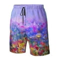 thumbnail image 5 of Naloa Colorful Purple Cosmos Flower Men's Beach Shorts, Surfing shorts, Swim trunks, Quick Dry Swim Trunks for Surfing Beach Fun - Medium, 5 of 9