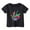 Black, variant on Kiijoy Big Girls Graphic Tshirt Dinosaur Print Short Sleeve Kids Unisex Casual T-Shirt