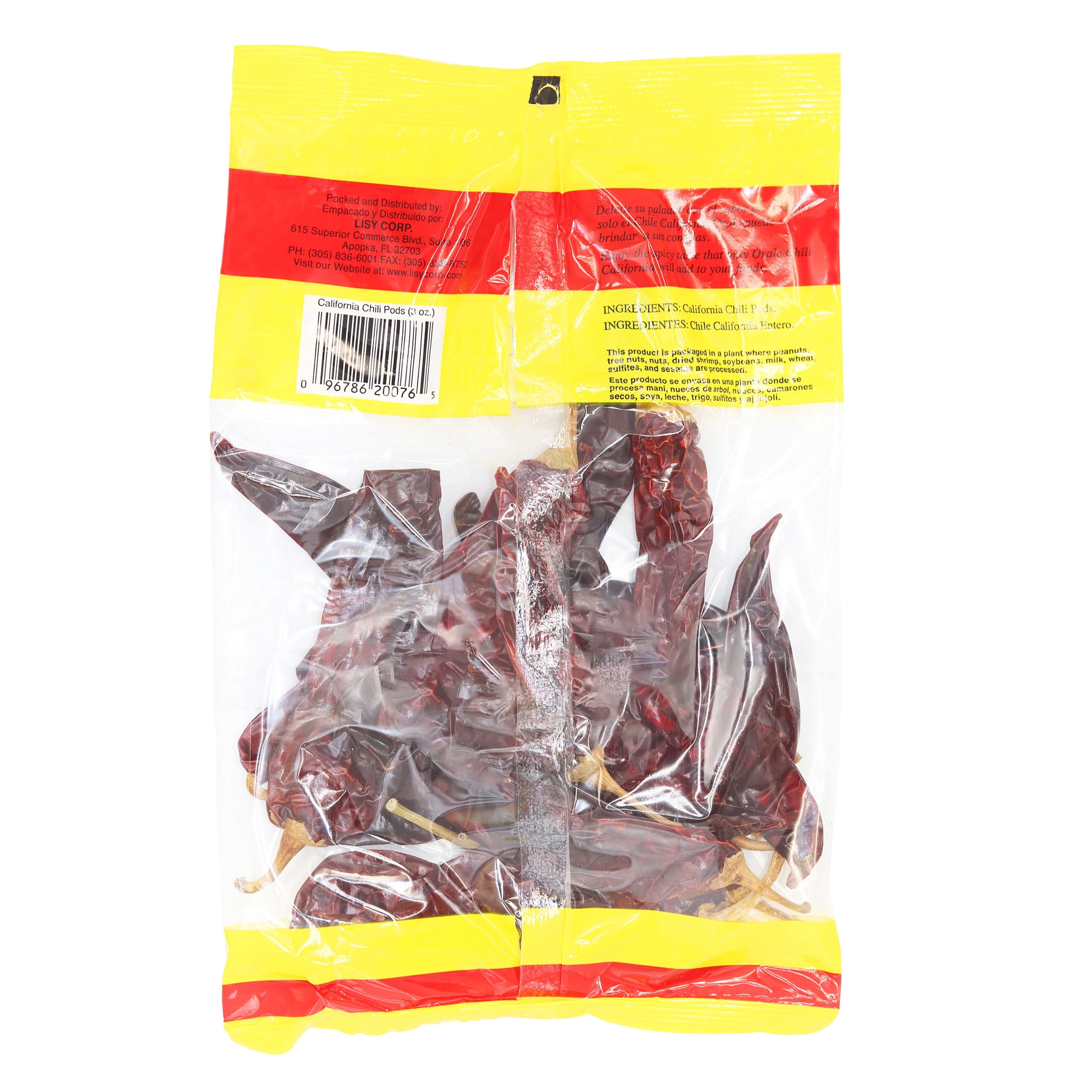 El Charrito Whole California Chile Pods, 3 oz