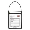 C-Line Shop Ticket Holder with Strap, Black, Stitched, 75", 9 x 12, 15/BX