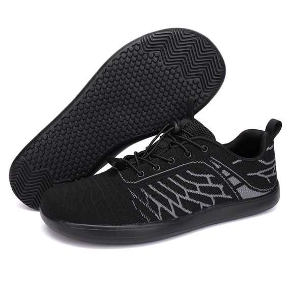 Barefoot Shoes with Wide Toe Box, Zero Drop, Mesh, Lightweight, Non Slip, Casual Sneakers for Walking, Travel & Daily Wear