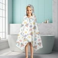 thumbnail image 6 of Pastel Fairy Rainbow Pattern Hooded Bath Towel，50"x30" for Ages 3 To 12 Kids, Quick Dry Lightweight Soft Microfiber Hood Beach Towel Cover Up for Kids, 6 of 7