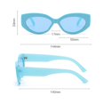 thumbnail image 3 of Weikingp Sunglasses Womens Women Fashion Street Shot Glasses Pc Frame Sunglasses Sunglasses Men Womens Sunglasses (Clearance) Purple Plastic, 3 of 4
