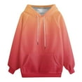 thumbnail image 7 of Htigea Oversized Hoodies for Women Drawstring Hooded Sweatshirt Casual Raglan Long Sleeve Pullover Loose Sport Tops with Pockets Red S, 7 of 7