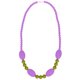 thumbnail image 2 of Collar de de silicona para la dentición, joyería de enfermería masticable para y bebé Púrpura Zulema Perlas de mascar, 2 of 7