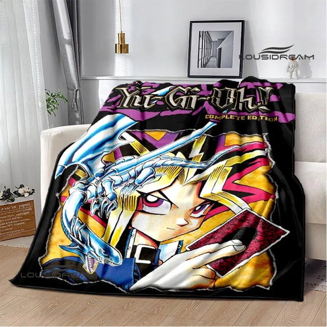 ¡Anime clásico YU GI OH! Manta estampada para pícnic, cálida, bonita manta para cama, suave y cómoda, manta de viaje para el hogar