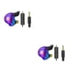 thumbnail image 3 of sweethay Auriculares de alta de 3,5 mm, auriculares de botón, auriculares de sonido estéreo, coloridos Vistoso 2Conjunto, 3 of 6
