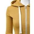 thumbnail image 4 of Doublju Women's Lightweight Pocket Zip-Up Hoodie Jacket for Women with Plus Size, 4 of 4