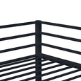 thumbnail image 3 of MAYEERTY Metal Full Size Loft Bed, Loft Bed Frame with Safety Guard Rails & Flat Ladder, for Kids Teens Adults, Black, 3 of 12