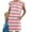 Pink, variant on Sakmal Womens Summer Dresses Basic Striped Loose Fit Comfort Fit Brown Sleeveless Long Shift Dress