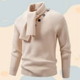 thumbnail image 3 of Kureaily Winter Sweater Coat With Detachable Scarf Soft Knit Fabric Long Sleeve Pullover Comfortable Warm Outerwear For Casual Fall And Cold Weather Wear Casual Pullover Sweaters, 3 of 5