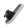 thumbnail image 4 of Sandalias de moda para mujer, zapatillas de plataforma, zapatos con lazo, sandalias elegantes 40 41Negro, 4 of 9