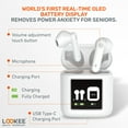 thumbnail image 3 of LOOKEE® TrueHear™ OTC Hearing Aids for Seniors – Patented Earbud-Free Design, OLED Battery Display, 16-Ch Digital Sound, Anti-Feedback Tech, Noise Reduction, 20Hr Battery, Easy Touch Control (Pair), 3 of 8